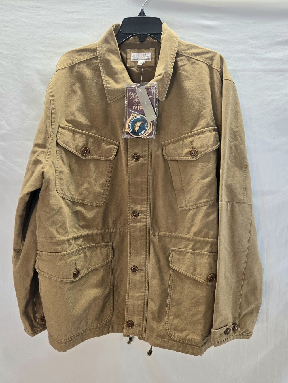 Wallace & Barnes J Crew Men's XL Brown Chore Coat Field Jacket New with Tags